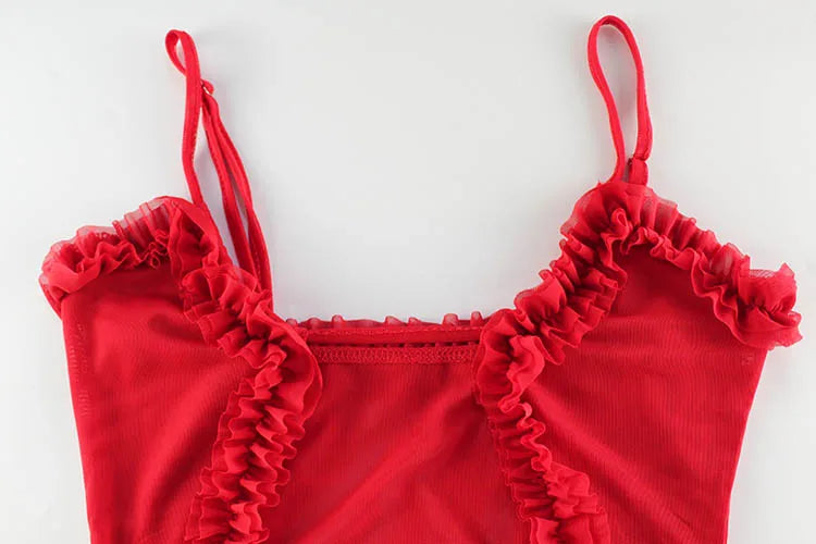 Crimson Kiss Mini Dress